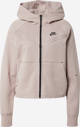 Nike Sportswear Zip-Up Hoodie in Pink: front