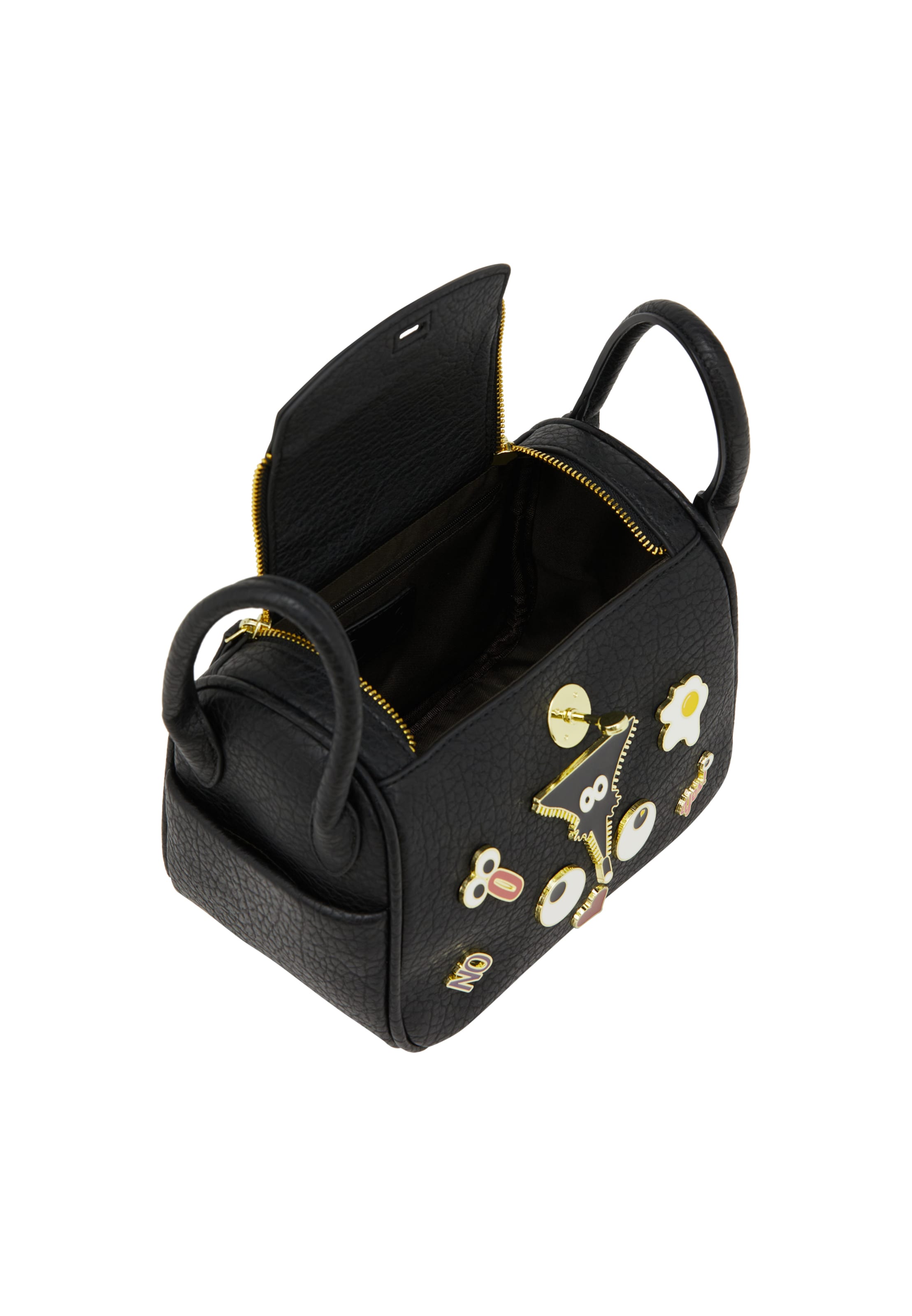 MYMO Τσάντα ώμου 'Pop Eyetheme' σε μαύρο