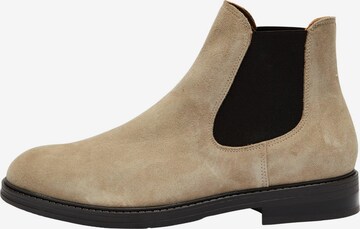 SELECTED HOMME Chelsea Boots 'BLAKE' in Beige: front