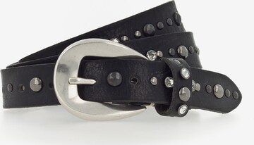 b.belt Handmade in Germany Riem 'Rym' in Zwart: voorkant