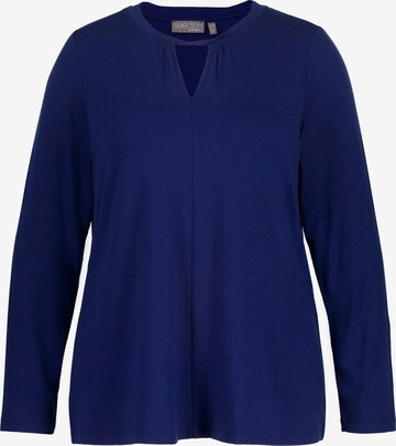 Ulla Popken Shirt in Blauw: voorkant