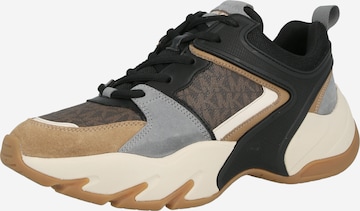 Michael Kors Matalavartiset tennarit 'CHASE' värissä ruskea: etupuoli