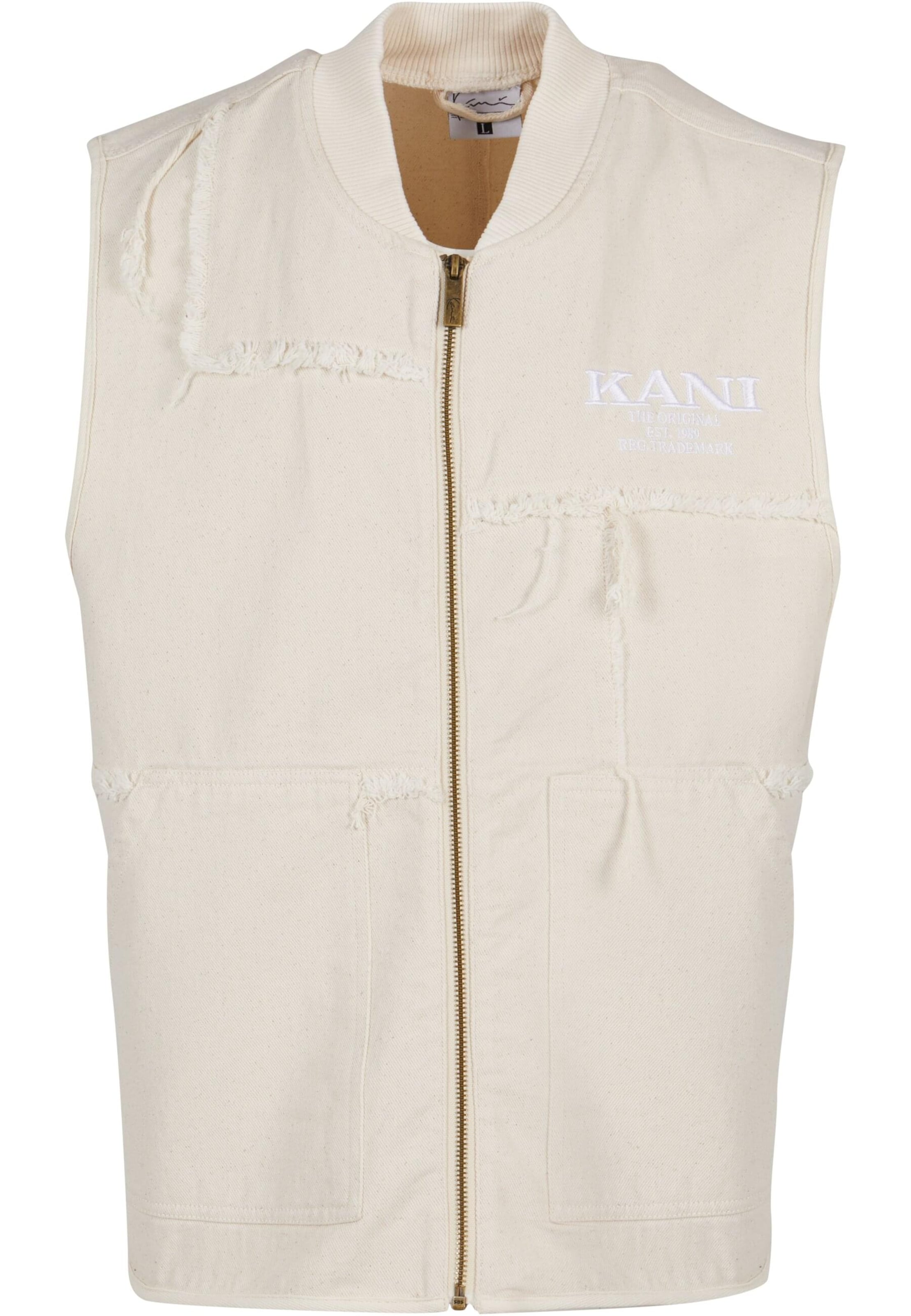 Gilet di Karl Kani in beige: frontale