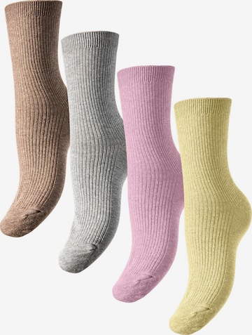 Chaussettes 'PCMarta' PIECES en beige : devant