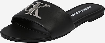 Calvin Klein Jeans Pantolette in schwarz / silber, Produktansicht