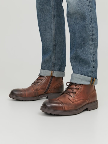 Bottines à lacets 'Howard' JACK & JONES en marron