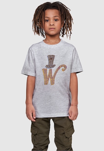 ABSOLUTE CULT Shirt 'Willy Wonka' in Grijs: voorkant