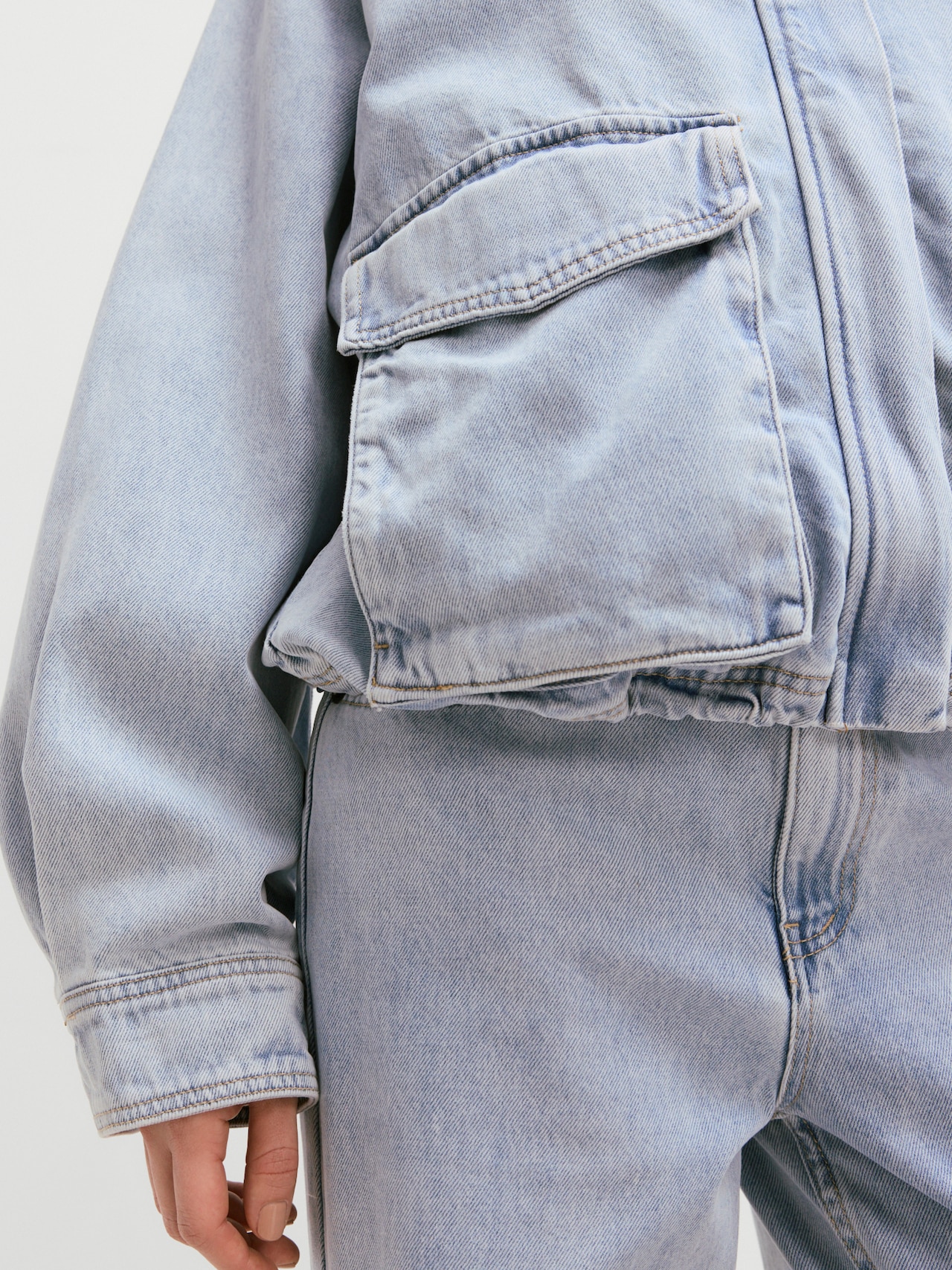 EDITED Producten Tussenjas 'Thomai' Blauw denim