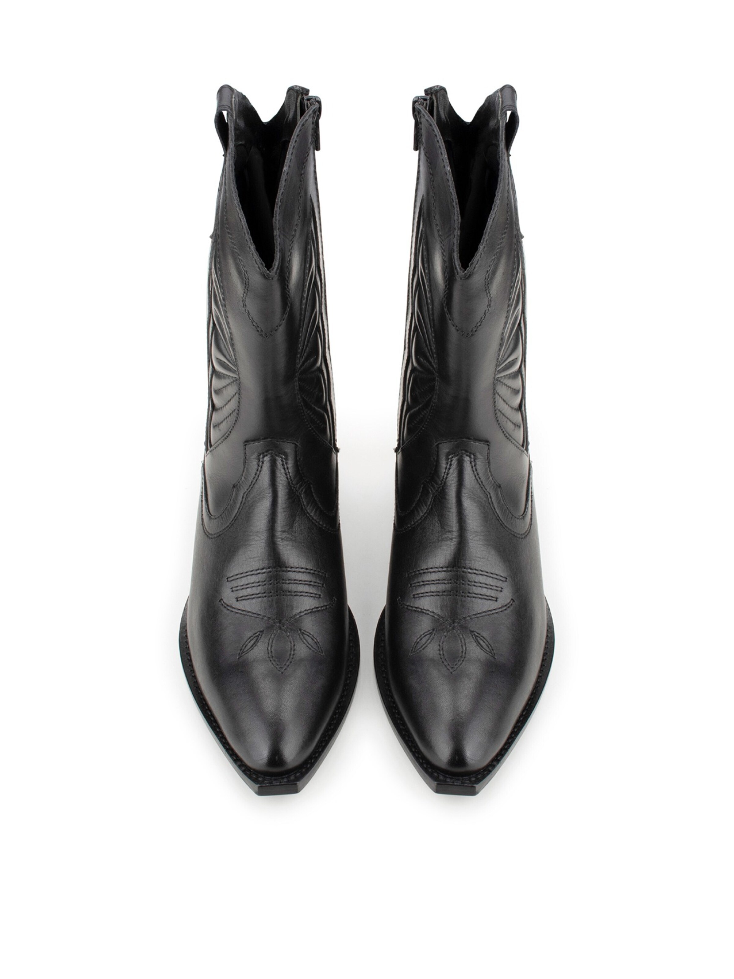 Bottes de cowboy 'Moco' Poelman en noir