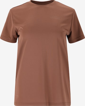 ENDURANCETehnička sportska majica 'Vista' - smeđa boja: prednji dio
