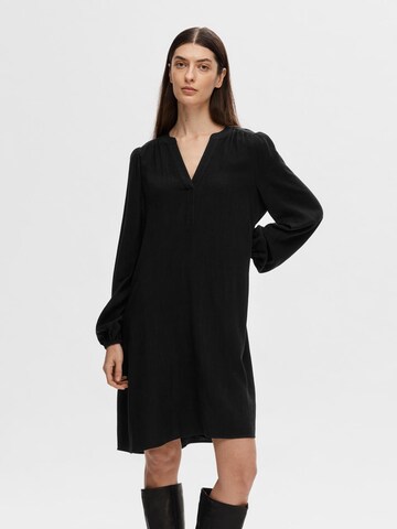 Robe 'Viva' SELECTED FEMME en noir : devant