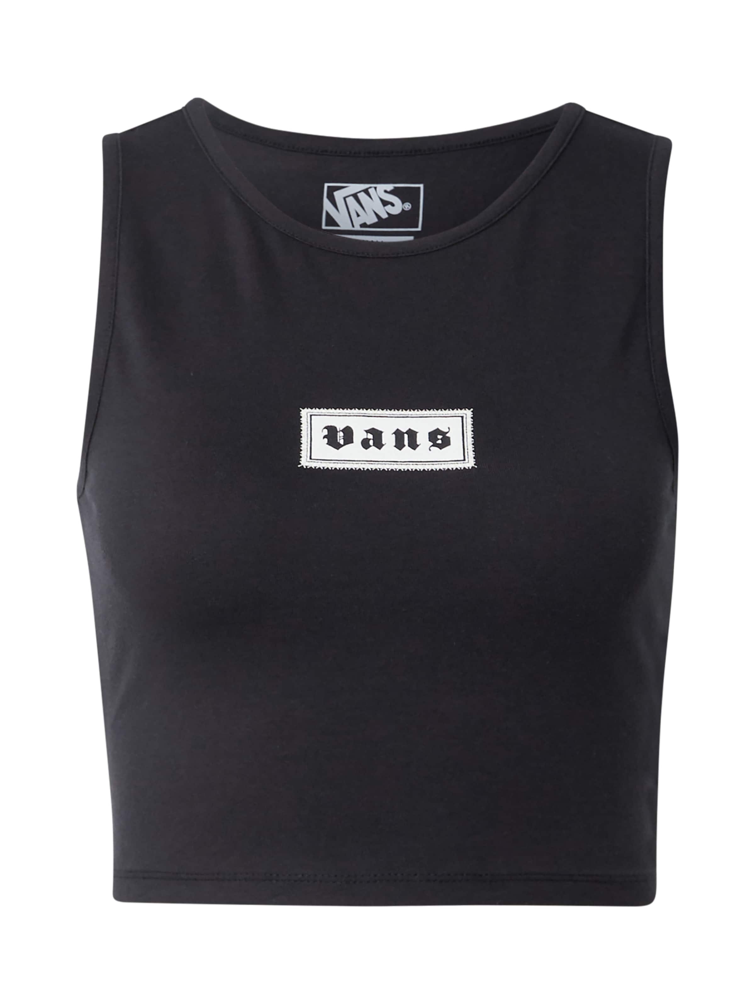 VANS Top | črna barva: sprednja stran