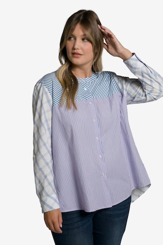 Ulla Popken Blouse in Blauw: voorkant