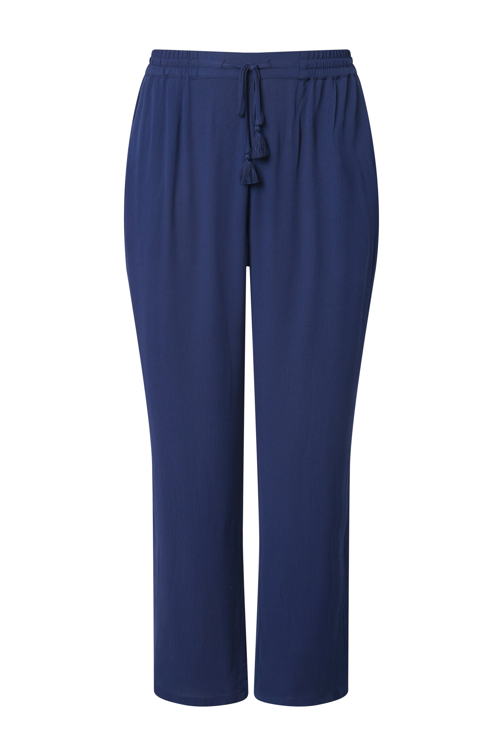Ulla Popken Regular Broek in Blauw: voorkant