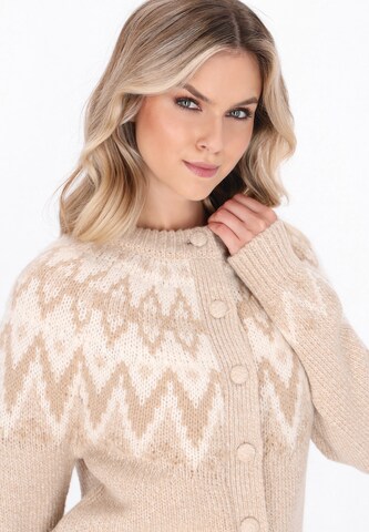 DreiMaster Vintage Knit cardigan 'Vintage' in Beige