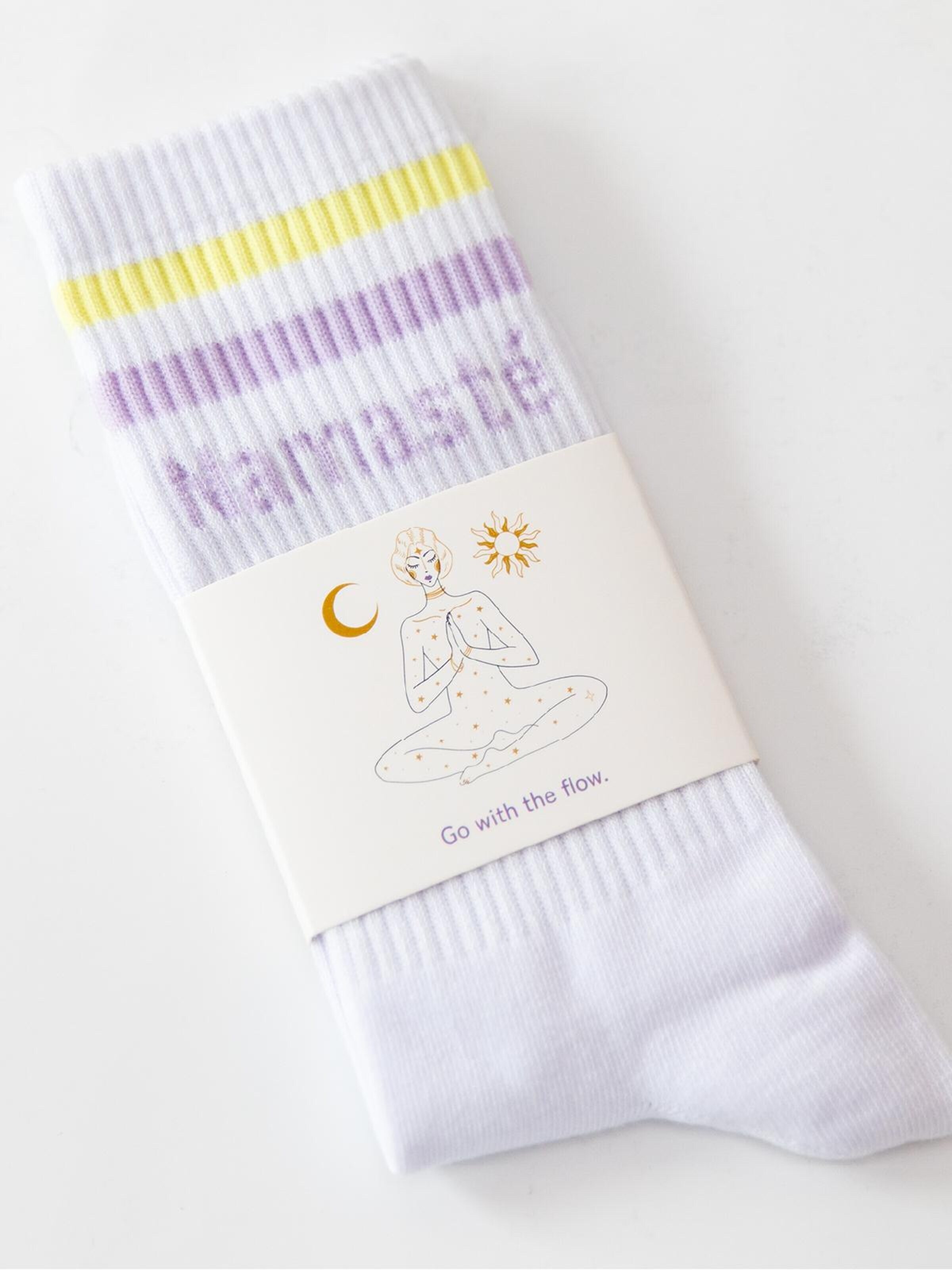 Divasya Socks 'Namasté' in White