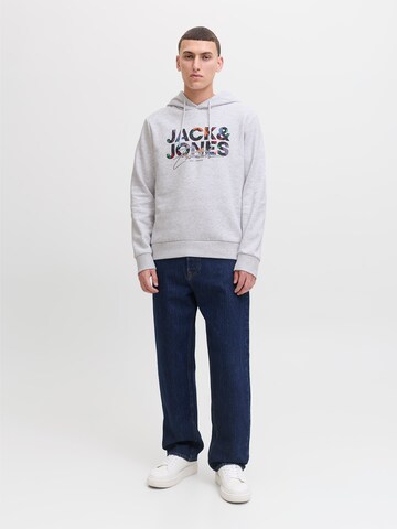 Sweat-shirt 'JJGEPLAS' JACK & JONES en blanc