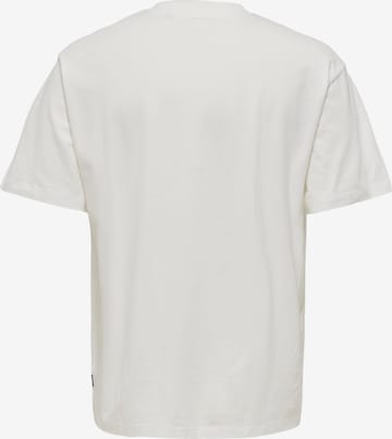 Only & Sons Μπλουζάκι 'NIELS' σε λευκό