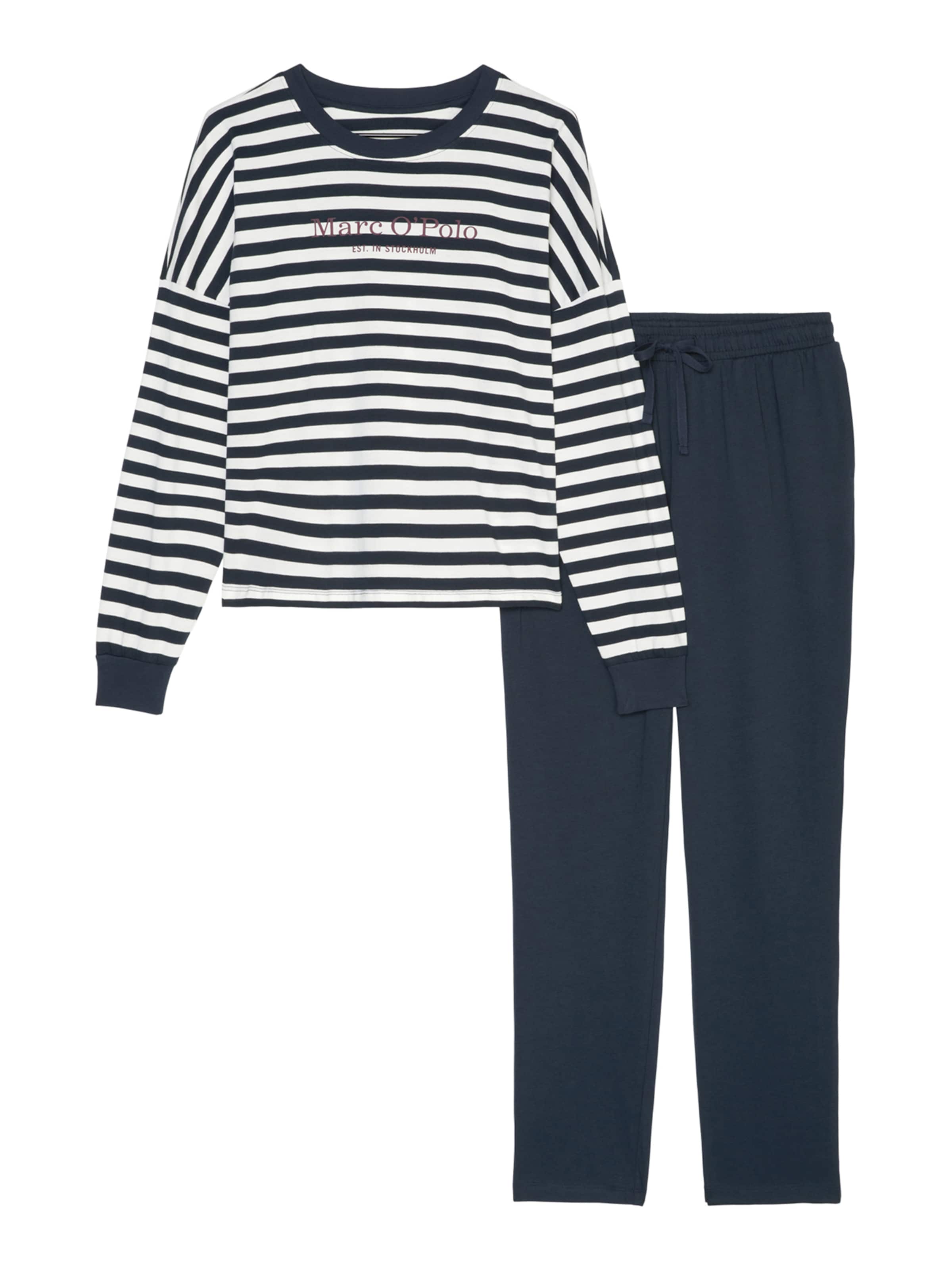 Marc O'Polo - Pijama ' Mix & Match Cotton ' en azul: frente