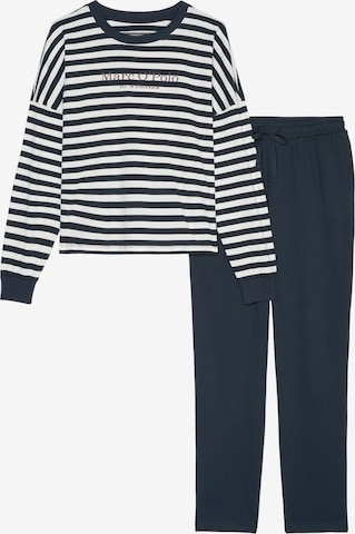 Marc O'Polo - Pijama ' Mix & Match Cotton ' en azul: frente