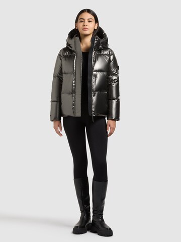 khujo Winterjas 'Devina3 Shiny' in Zwart
