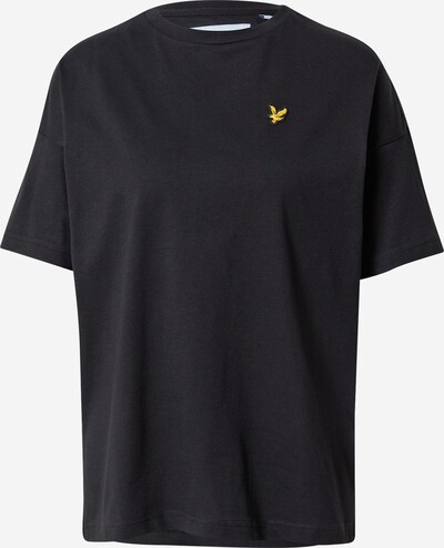 Lyle & Scott Oversize t-shirt i limone / svart, Produktvy