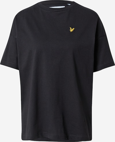 Lyle & Scott T-shirt oversize en citron vert / noir, Vue avec produit