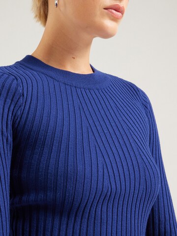 PIECES Knitted dress 'PCCRISTA' in Blue