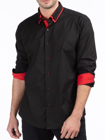 Reslad Slim fit Button Up Shirt 'RS7050' in Black