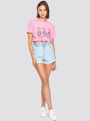 T-shirt 'Ananas' FRESHLIONS en rose