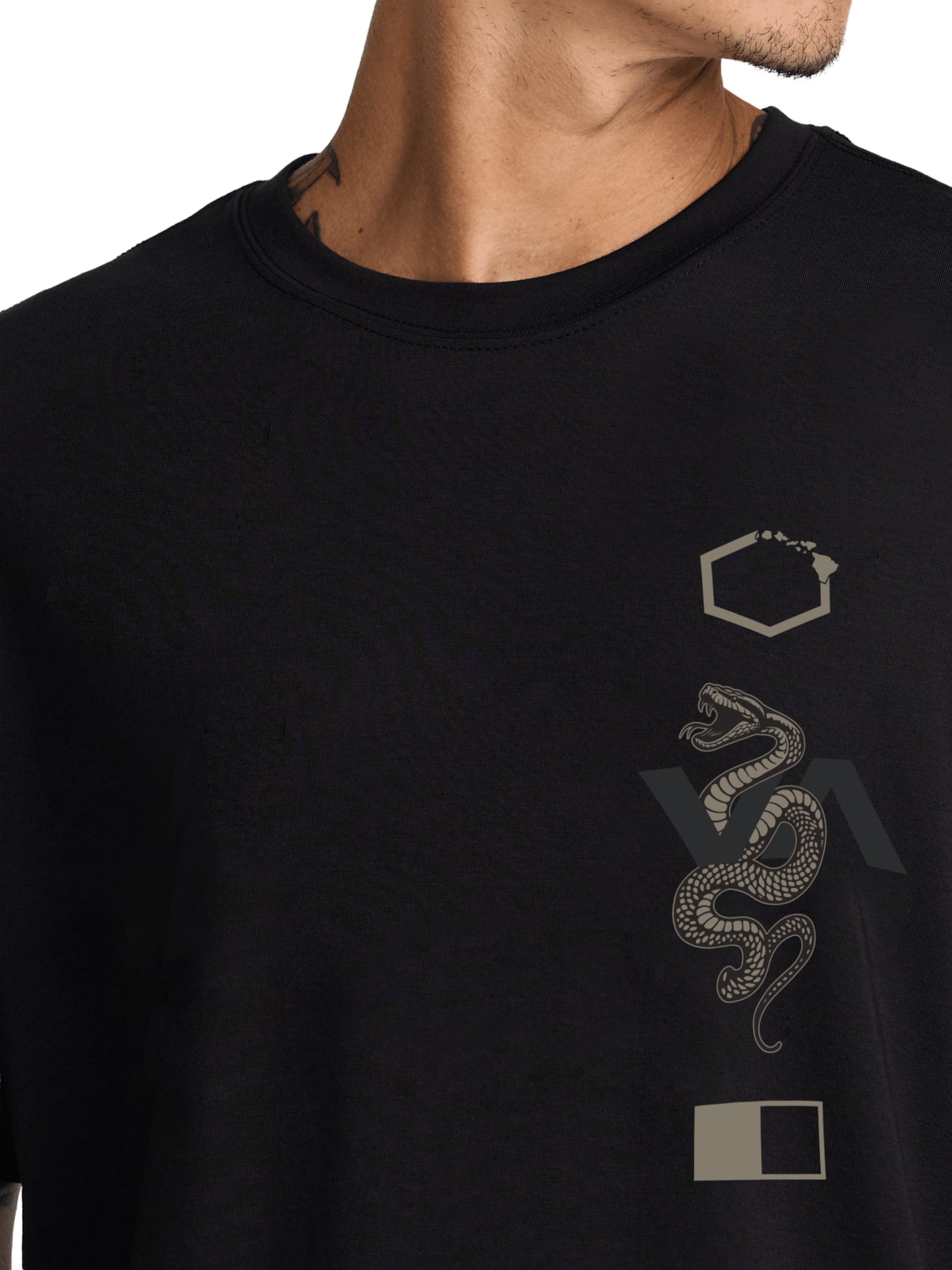 RVCA T-Shirt in Schwarz