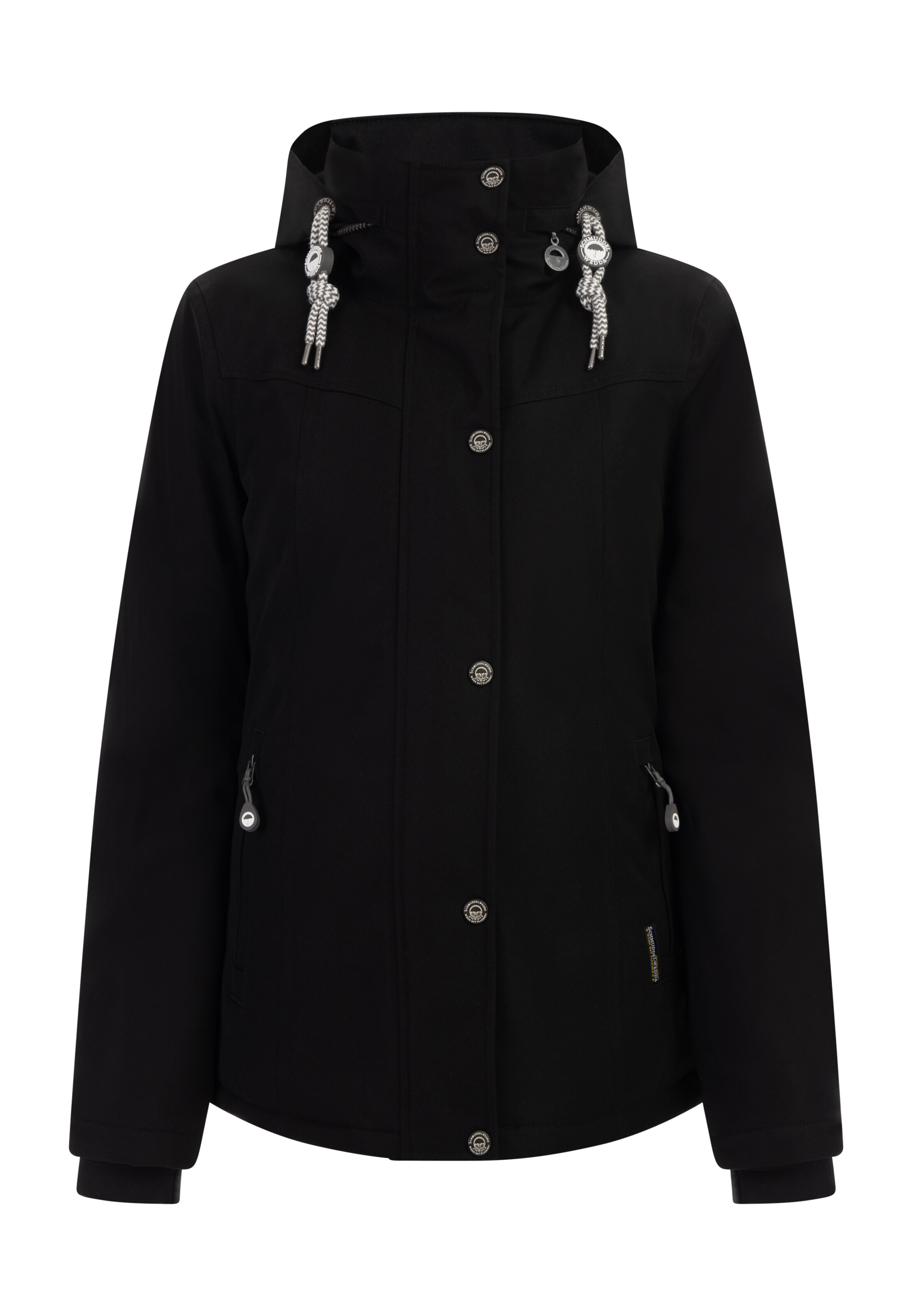 Schmuddelwedda Funktsionaalne jope 'Yepa', värv must: eest vaates