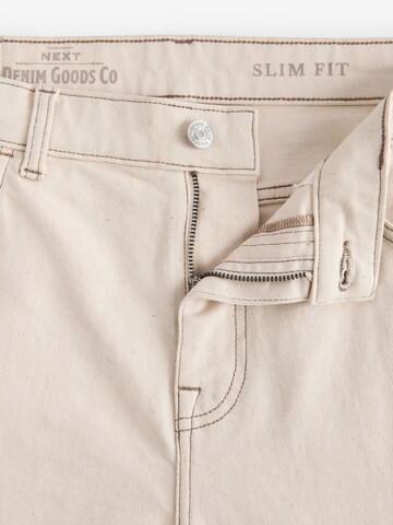 Coupe slim Jean Next en blanc