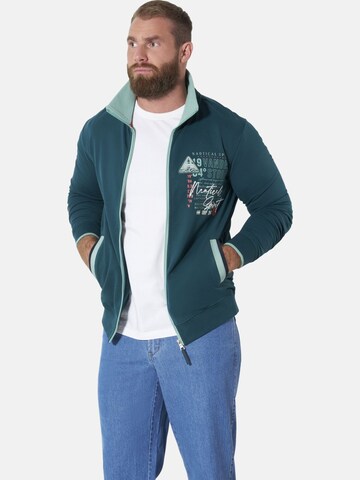 Jan Vanderstorm Zip-Up Hoodie 'Lindsen ' in Green