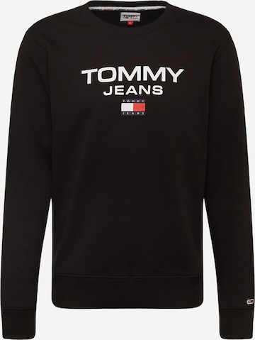 juoda Tommy Jeans Megztinis be užsegimo: priekis