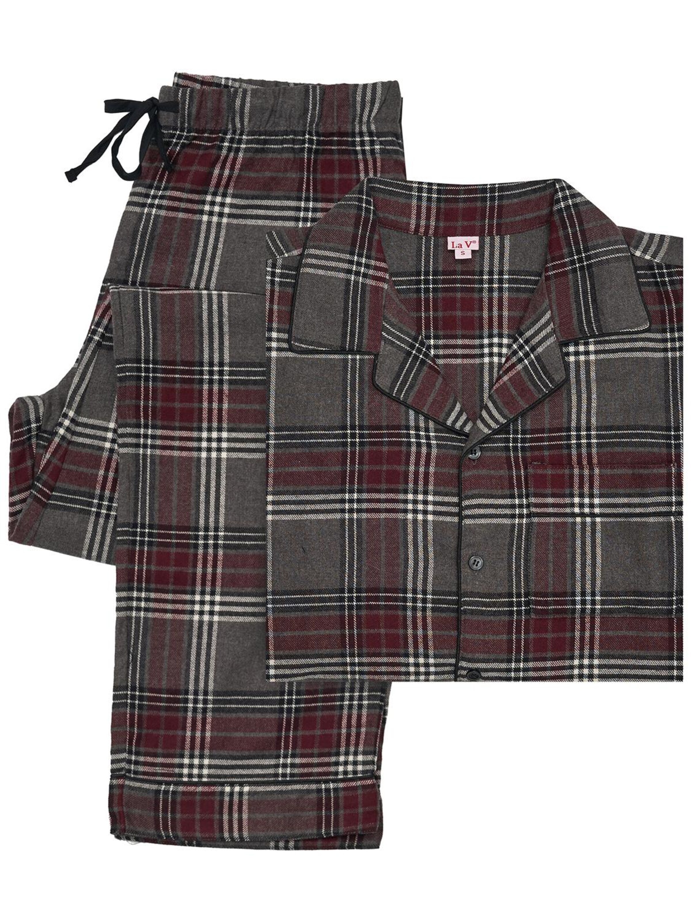 La V Pajamas long in Grey