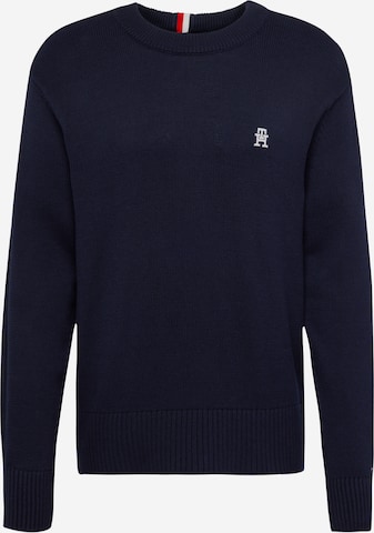 Pull-over TOMMY HILFIGER en bleu : devant