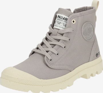 Palladium High-Top Sneakers in Grey: front