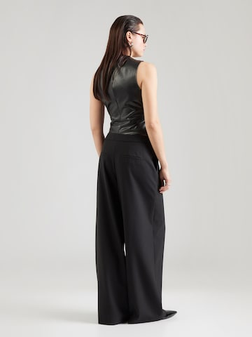 Karl Lagerfeld Wide leg Trousers with creases in Black: back