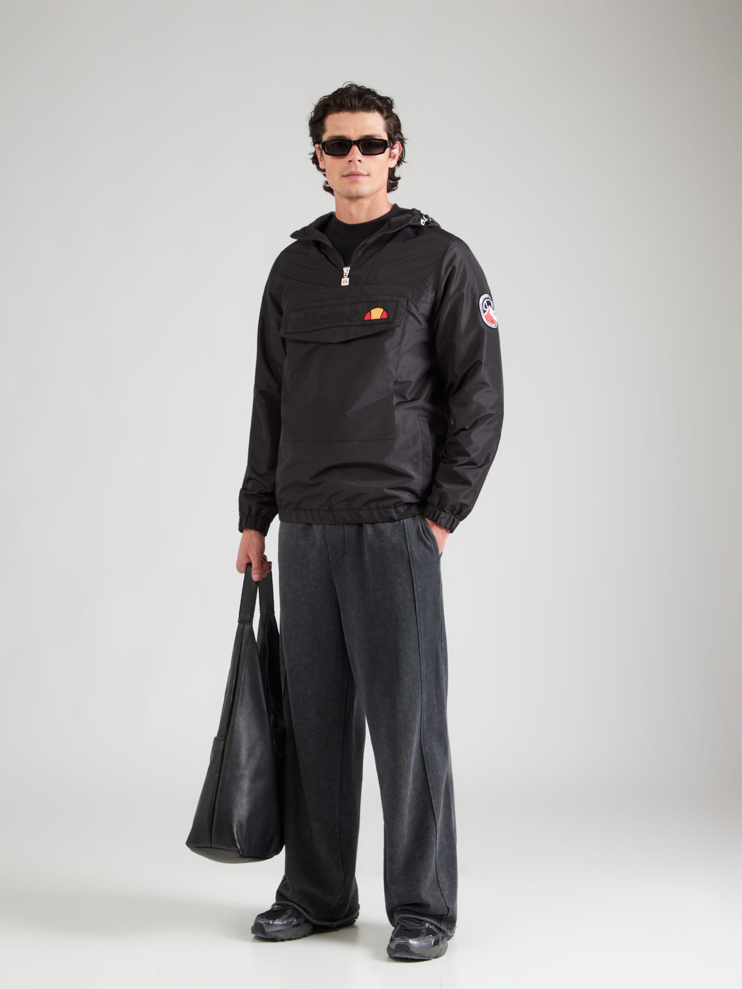ellesse ブラック メンズ ハイネックウェア L ELLESSE: AMICA BLACK TURTLENECK LONG SLEEVE TEE – 85 86