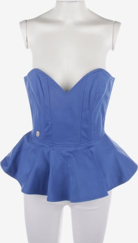 Philipp Plein Top / Seidentop S in Blau: predná strana