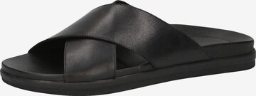 CAPRICE Mules in Black: front