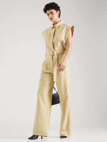 Harper & Yve Regular Pleat-front trousers in Beige