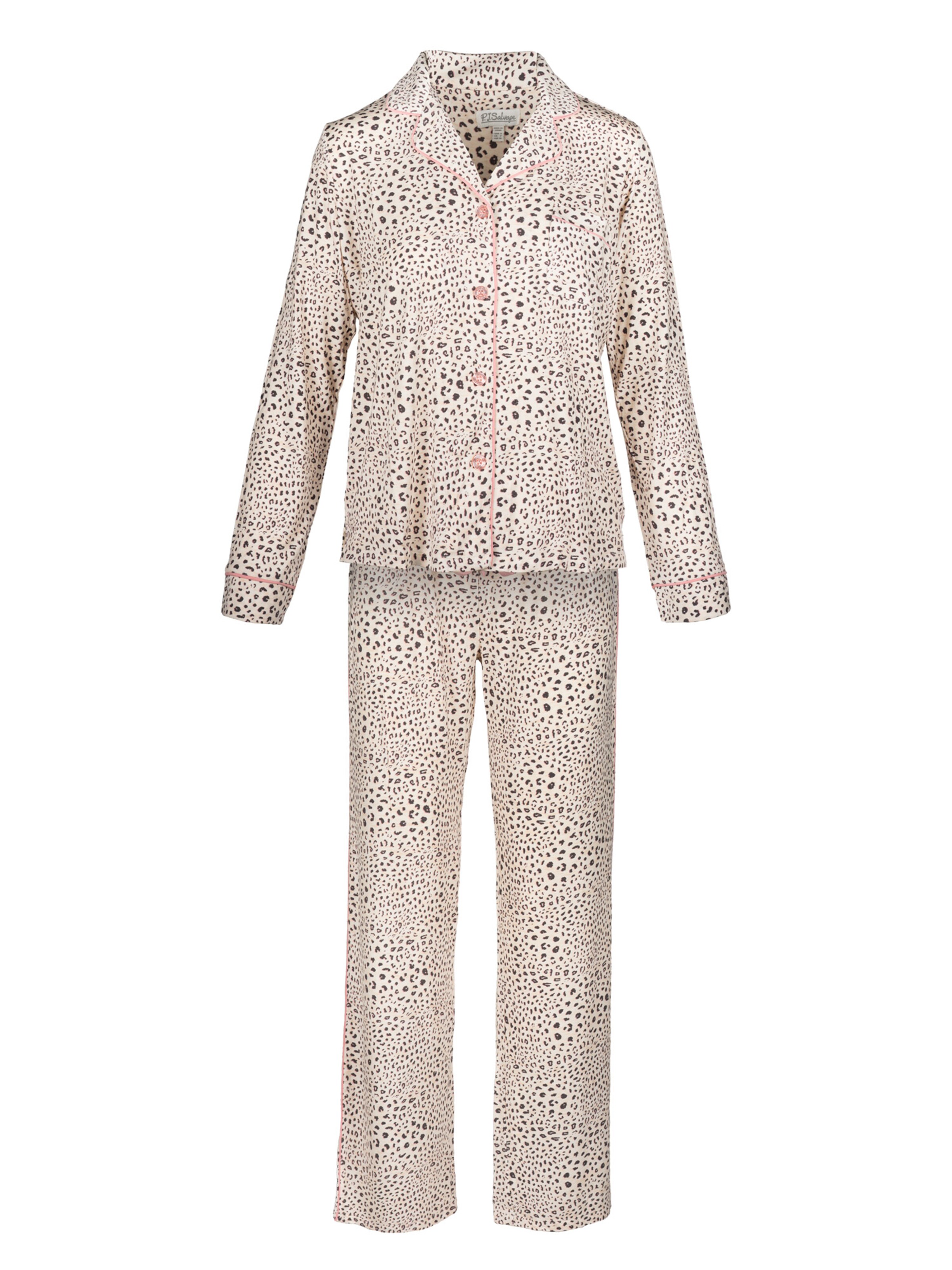 PJ Salvage Pajama ' Modal Basics ' in White: front