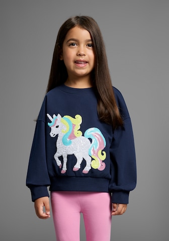 Kidsworld Sweatshirt in Blue: front
