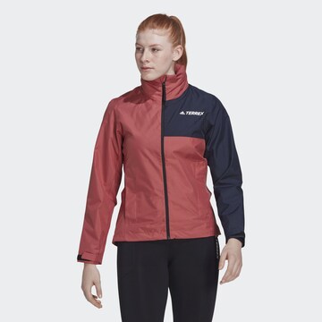 ADIDAS TERREX Outdoor Jacket 'Multi Primegreen' in Red: front
