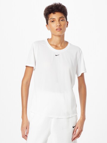 NIKE Funktionsbluse i hvid: forside