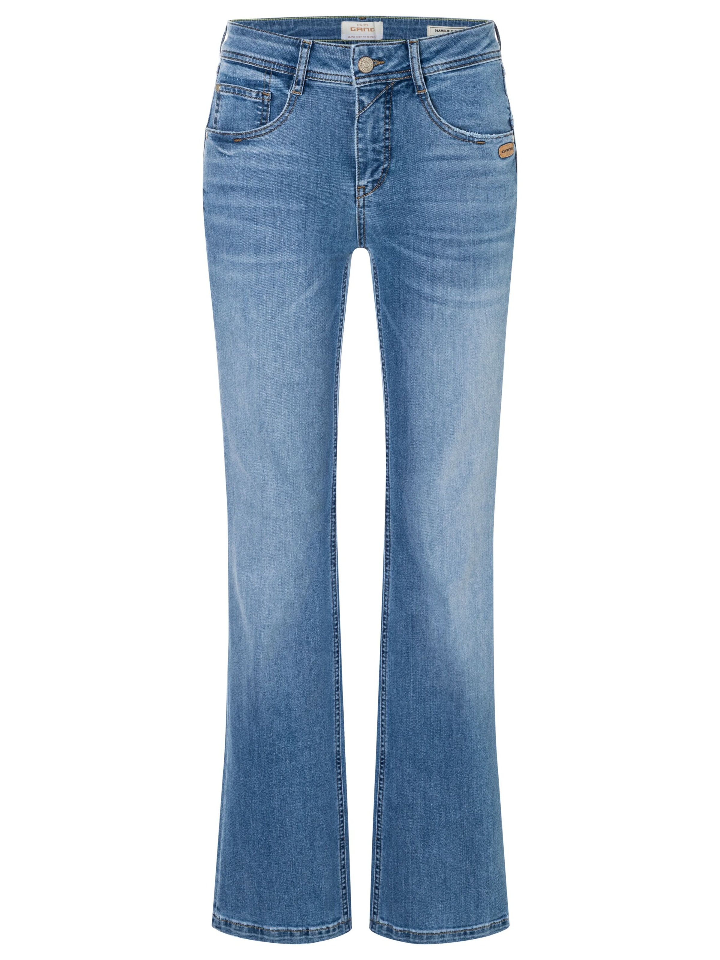 Gang Tapered Jeans '94AMELIE FLARED ' in Blau: Vorderseite