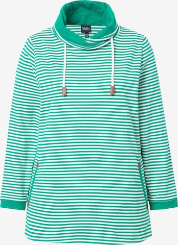 Ulla Popken Sweatshirt in Groen: voorkant