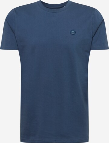 KnowledgeCotton Apparel T-Shirt 'ALDER' in Blau: predná strana